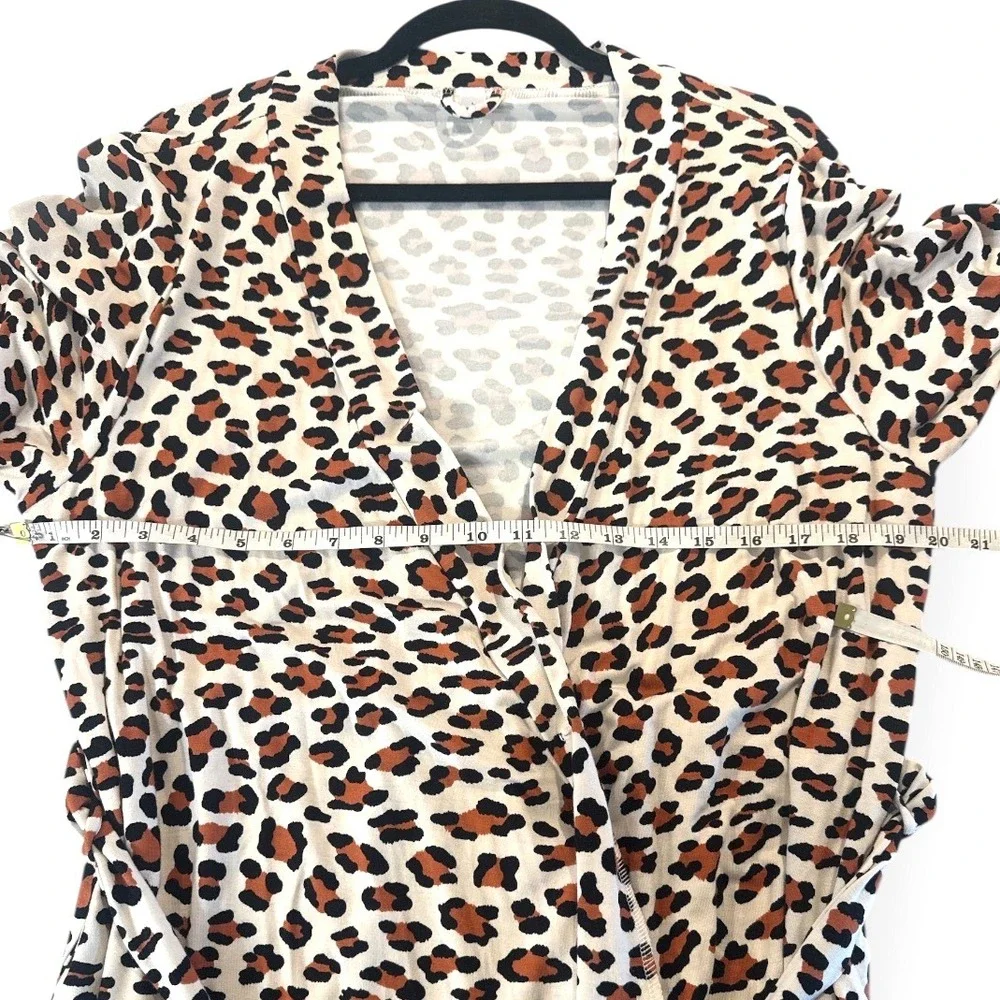 Milkmaid Goods Leopard Print Robe Sz Large - Picture 3 of 4